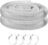 6 Inch, 10 ft Heavy PVC Dust Collection Hose, Flexible Clear Fume Hose with Stainless Steel Wire Coil and Clamp, Puncture Resistant Vacuum Fittings Collector Accessories 