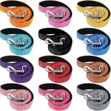12 Pack Dog Leash Bulk, Double Sided Reflective, Nylon Leashes with Padded Handle for Small, Medium, and Large Dogs, 5 Feet Long, Puppy Walking Training 