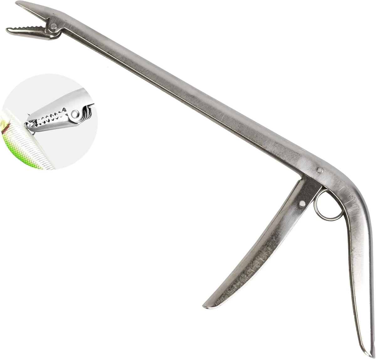 1Pack Fish Hook Remover, Premium Fishing Pliers-Stainless Steel Remover Tool, with Strong Jaw Grip and Serrated Teeth, Suitable for Freshwater Saltwater 