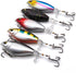 5Pcs Premium Top Water Fishing Lures, Lure for Bass with Soft Propeller Tail Catfish,Pike Perch, Bass, Lures Freshwater or Saltwater 