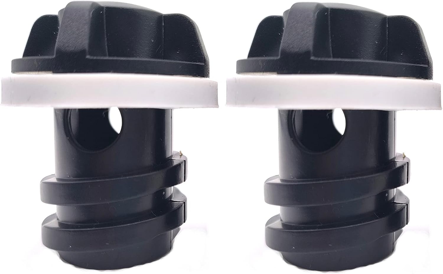 Cooler Drain Plugs Replacement Compatible with YETI Tundra Coolers & Roadie and RTIC Accessories,with Leak Proof Design Plug,2pack, black standard (BWXS-07) 