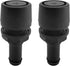 2PCS 5/8" Polypropylene Fuel Vent, Plastic Marine Thru Hull Exhaust Applicable to Connecting Φ 16Mm Hose Ventilation Device,Black 