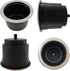 4Pcs Cup Holder Insert Plastic Universal Drop in with Drain, for RV Boat Car, Pontoon Table Sofa,Stainless Steel Edging 