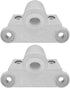 2Pcs Aluminum Boat Oar Lock Sockets Rowboat Fishing Duck Jon Right Angle Gunwale Style 