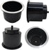 4Pcs Cup Holder Insert Plastic Universal Drop in Chrome with Drain, for RV Boat Car, Pontoon Table Sofa 