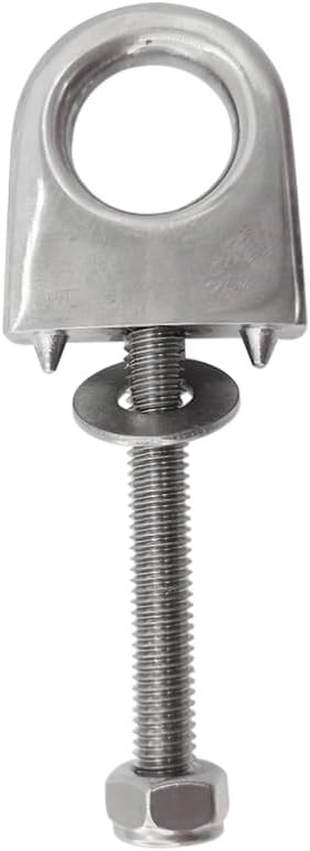 Single Shank Bow Eye for Tow Lines or Boat Trailer Winch Hook, 3" Shank, 1" Diameter 