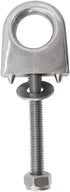 Single Shank Bow Eye for Tow Lines or Boat Trailer Winch Hook, 3" Shank, 1" Diameter 