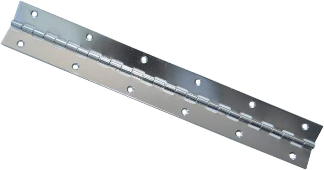 Marine Grade Stainless Steel 14 X 2 INCH Boat Piano Hinge Continuous with Hole, Polished Finish Home Furniture Hardware Door 