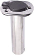 Boat Stainless Steel Fishing Rod Holder Flush Mount 90 Degree with Rubber Cap, Liner and Gasket 1Pcs 