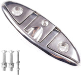 Boat Folding Cleat 8-1/2" Flip-up Heavy Dock Marine Grade 316 Stainless Steel 