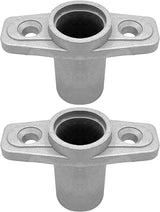 2Pcs Top Mount Aluminum Oar Lock Socket Holder T-Shaped Closed Bottom Boat Hardware Replacement for Boat/Yacht Parts 