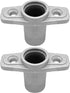 2Pcs Top Mount Aluminum Oar Lock Socket Holder T-Shaped Closed Bottom Boat Hardware Replacement for Boat/Yacht Parts 