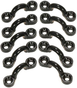 10pcs Nylon Pad Eye Straps Bimini Top Strap,Deck Loops, Kayak Anchor Boat Mount, Fitting Canoe Deck Sailing Rigging seakayak Tie 