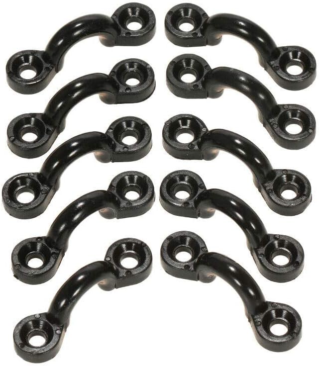 10pcs Nylon Pad Eye Straps Bimini Top Strap,Deck Loops, Kayak Anchor Boat Mount, Fitting Canoe Deck Sailing Rigging seakayak Tie 