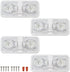 RV Lights Interior, 12 Volt Led 1000LM, Interior Fixtures 12V with Switch, Ceiling Dome Light Switch for Camper Trailer Boat Car,Natural White 
