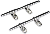 Heavy 316 Stainless Steel Dock Cleat Boat Open Base 5 inch (2PCS) 