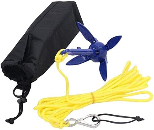 Kayak Anchor Kits 0.53lb (240g) Portable Folding Buoy Kit Canoe Raft Boat Sailboat Fishing Complete Grapnel for Small Boats, Kayaks Etc 