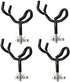 Boat Rod Holder 20 Degree Steel Wire Fishing Pole with PVC Dipped and Mounting Base(4PCS) 