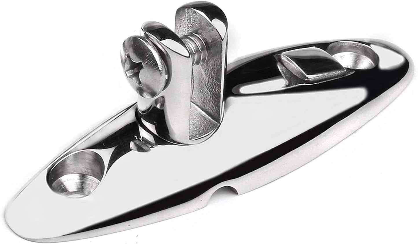 Heavy Duty 360 Degrees Swivel Quick Release Deck Hinge Side Mount 316 Stainless Steel Boat Bimini Top Hardware Without fasterneres 