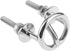 Marine Stainless Steel Transom Mount Ski Tow Hook Water Eye Hitch for Boats 2-1/2" Ring Boat 