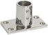Stainless Steel Boat Rectangular Base Handrail Fittings 90 Degree 1" 