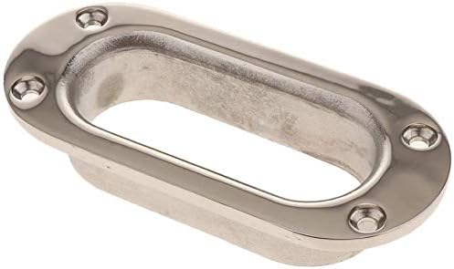 Hawse Pipe Silver Winch Cable Lead Guide Stainless Steel Rectangular Boat Fairlead for Marine Ship Yacht 