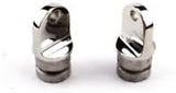 2PCS Stainless Steel Boat Bimini Top Inside Eye end 1'' Rounded Hardware 