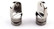2PCS Stainless Steel Boat Bimini Top Inside Eye end 1'' Rounded Hardware 