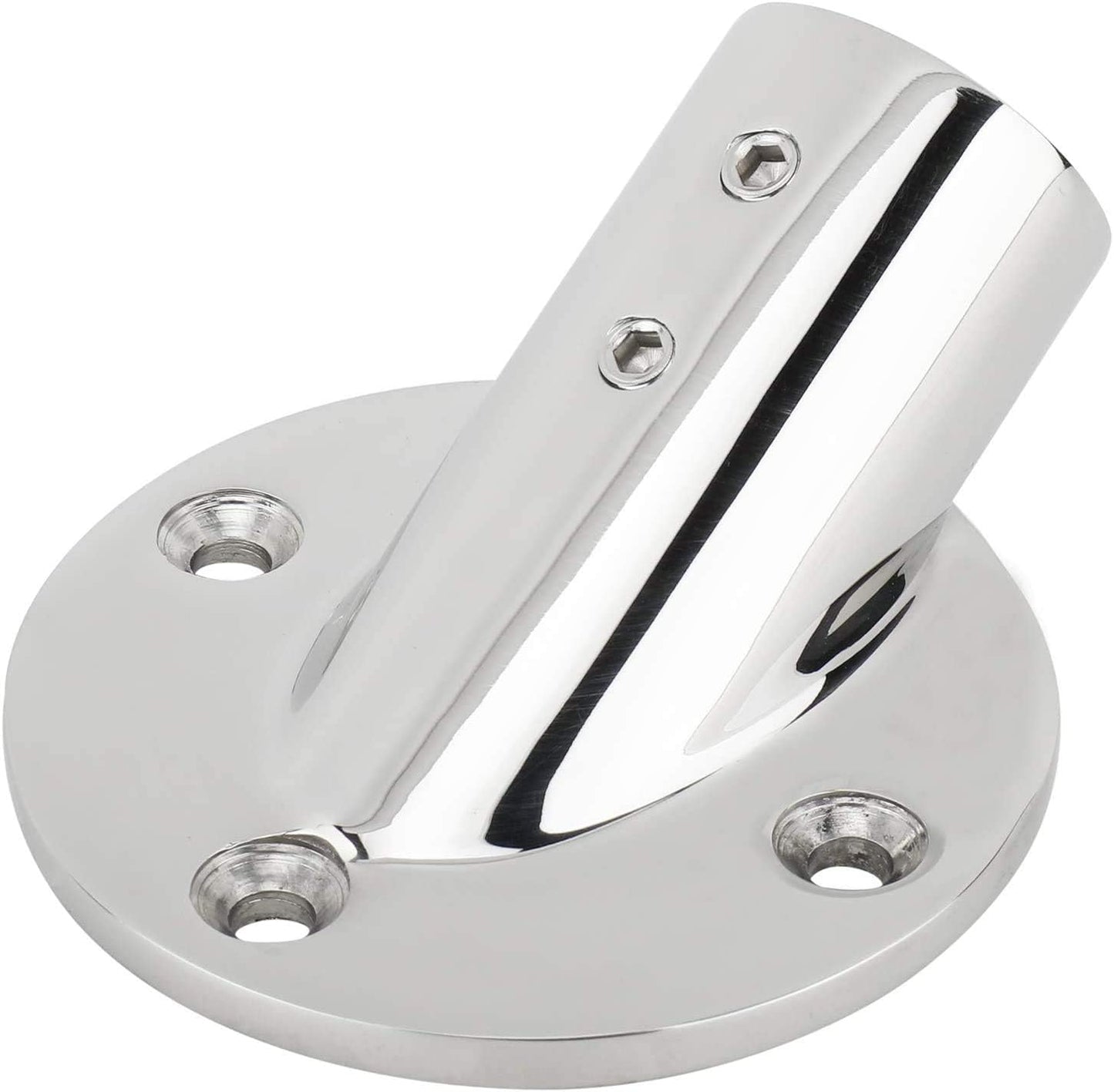 7/8''(22mm) 30 Degree Heavy Dudy 316 Stainless Steel Marine Tube Boat Hand Rail Round Base Bimini Top Fitting Hardware 
