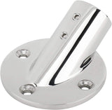 7/8''(22mm) 30 Degree Heavy Dudy 316 Stainless Steel Marine Tube Boat Hand Rail Round Base Bimini Top Fitting Hardware 