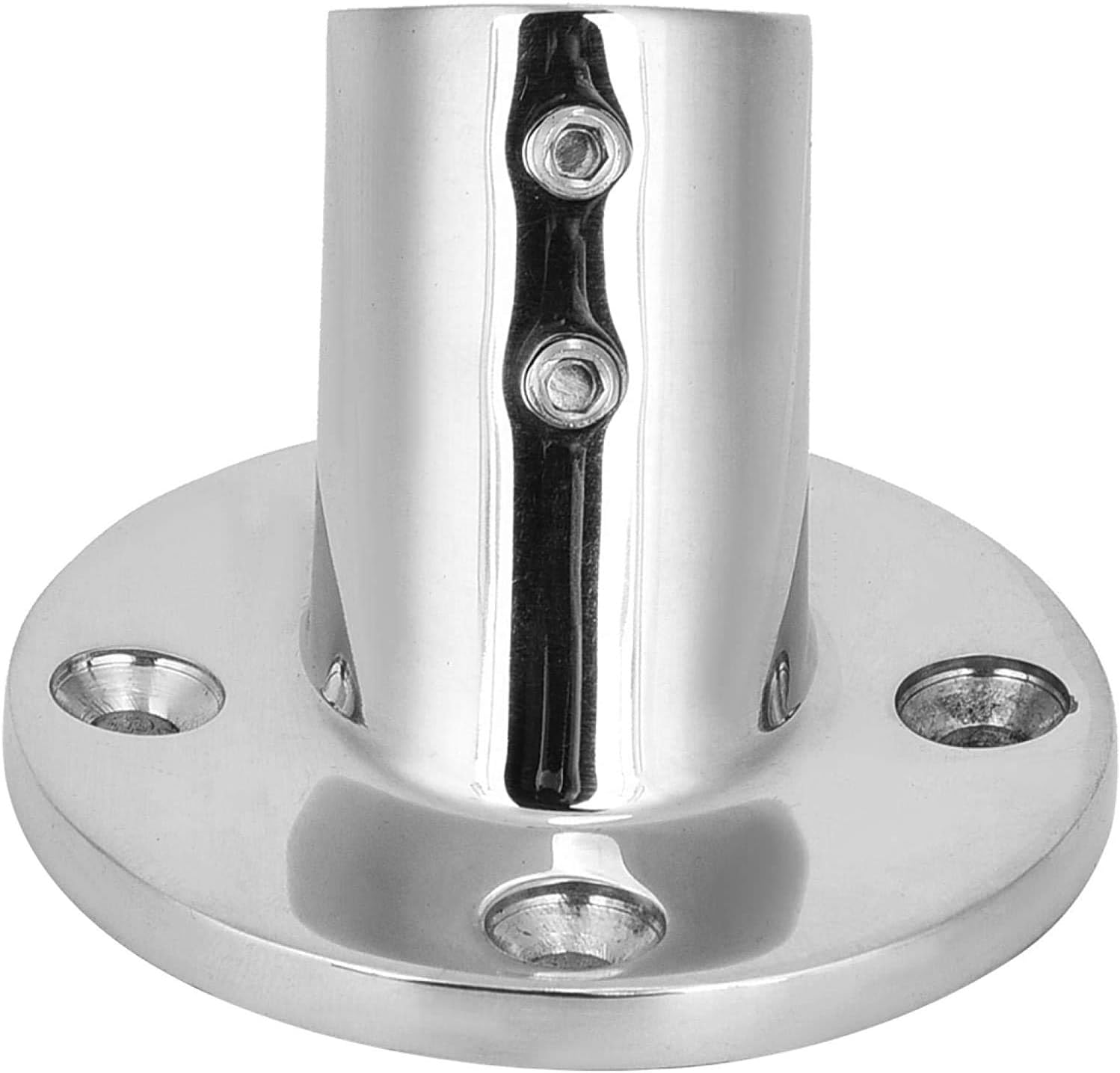7/8'' 60 Degree Stainless Steel Boat Round Base Handrail Fittings 