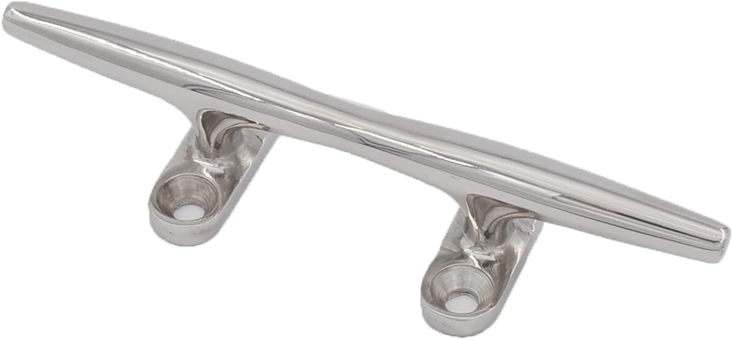 2pcs Boat Dock Cleat Marine 316 Stainless Steel Open Base 4'' 8inch 