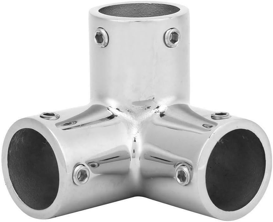 Boat Hand Rail Fitting-90 Degree 1" 3 Way Corner Elbow 