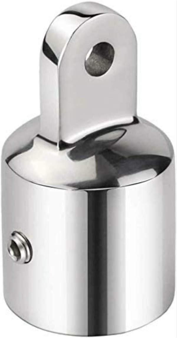 Marine Bimini Top Cap 316 Tube 3/4" External Eye End for Boat Heavy Duty Fitting Hardware Stainless Steel 