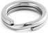 100-Pack Fishing Split Rings Stainless Steel Lure Rings, 9-400LB Hyper Wire Ring Heavy Duty Flattened Freshwater Saltwater Terminal Tackles Solid Snap Connectors  Size3-22LB-6mm-100pk