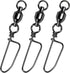 20-Pack Ball Bearing Swivels with Snaps, Fishing Snap Tackle Saltwater Freshwater Coastlock Snaps Barrel Swivel Leader Connector Downrigger Planer Release Clips  
