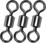 Fishing Barrel Swivels, 40 to100-Pack Swivels Tackle Freshwater Saltwater Swivel Rolling Heavy Duty Stainless Steel Lures Leaders Line Connectors Terminal  #8(42LB)-100 Pack