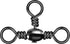 50-Pack 3 Way Swivels Fishing Tackle High Strength Stainless Steel Barrel 35-175LB Three Swivel for Saltwater Freshwater Catfish Rigs Surf  