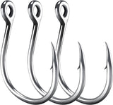 Fishing Circle Hooks 5X Strong Catfish Octopus Livebait Hooks, High Carbon Steel Welded Hook Jigging Replacement for Freshwater Saltwater Trolling Tackle Tuna, Marlin, Wahoo  #4/0 - 10 Pack