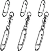50-Pack Fishing Power Speed Clips 25LB Buy with 30-Pack Swivels 33LB 