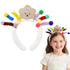Cute Headband for Toddler Girls, Crazy Hair Day Accessories Kids, Stocking Stuffer Little Girl, Girls Washing Face and Skincare, 1 PCS 