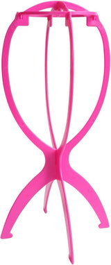 Wig Stand for Wigs, Plastic Holder, Pink 1 PCS 