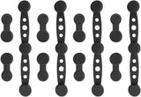 Magnetic Silicone Straps for Air Fryers, 12 Pieces Baking Paper Fastening Straps, Magnetic Silicone Straps for Cooking and Baking in the Air Fryer Black Round