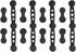 Magnetic Silicone Straps for Air Fryers, 12 Pieces Baking Paper Fastening Straps, Magnetic Silicone Straps for Cooking and Baking in the Air Fryer Black Round