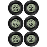 Mini Digital Hygrometer Thermometer Temperature Humidity Meter for Indoor Greenhouse Living Room 6 Pieces