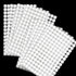 1008 Self-Adhesive Hook and Loop Dots - Petluno 10mm White Hook and Loop Stick on Dots, Round Hook and Loop Fasteners, Self Adhesive Hook and Loop Tape Strips for School Learning Materials, Christmas Cards, Binder Wallets 504