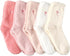 5 Pairs Fluffy Cosy Socks Ladies With Bow, Warm Winter Socks, Thick Furry For Home, Thermal Ladies, Soft Sleep