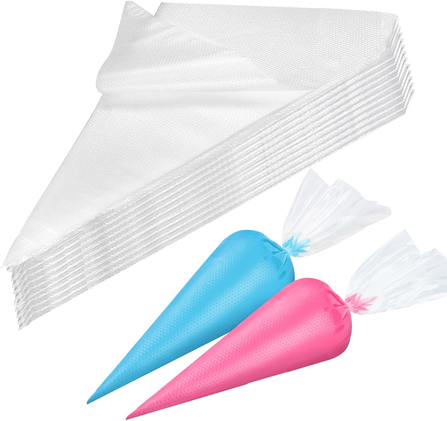 100 Pcs Disposable Piping Bags 12 Inches Medium--Piping Bags, Icing Bags, Cake Decorating Icing Bag, Disposable Bags, Strong Bag for Cake Cupcake Dessert Cookies Decoration.