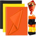 Petluno 60 Sheets Black Orange Yellow Tissue Paper Bulk, Gift Wrap for Packaging Birthday Wrapping Wedding Construction Party Decorations Black, Orange,