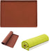 Silicone Sponge Cake Mat 30x40x1cm Swiss Roll Baking Mat for Rolling - Flexible with Rim (Brown) Brown